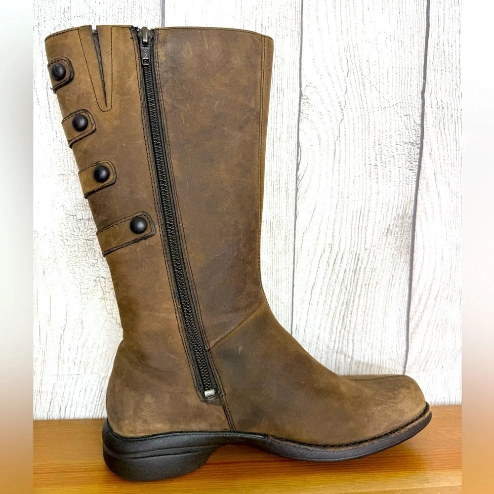 NEW MERRELL Tetra Launch Cinnamon Nubuck Leather WATERPROOF Boots Women’s 6.5